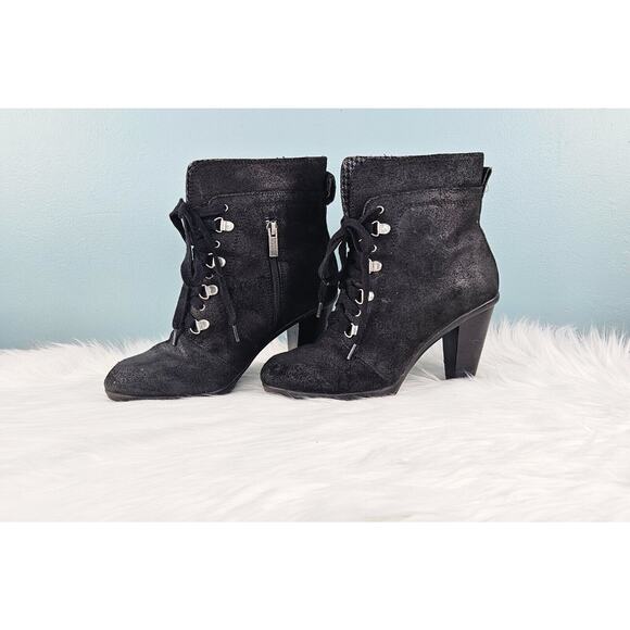 Kenneth Cole Reaction Fun Hunt Womens Leather Casual Boots, Black, 6.5 - Picture 4 of 16